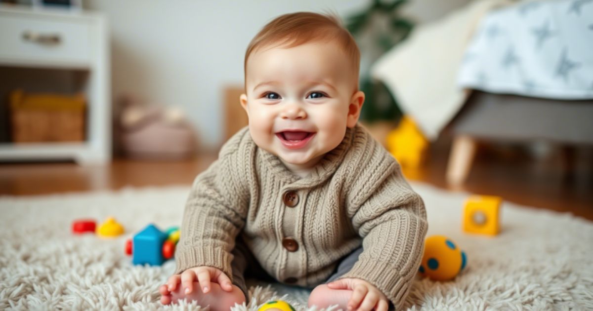 8-Month-Old Baby Boy Captions