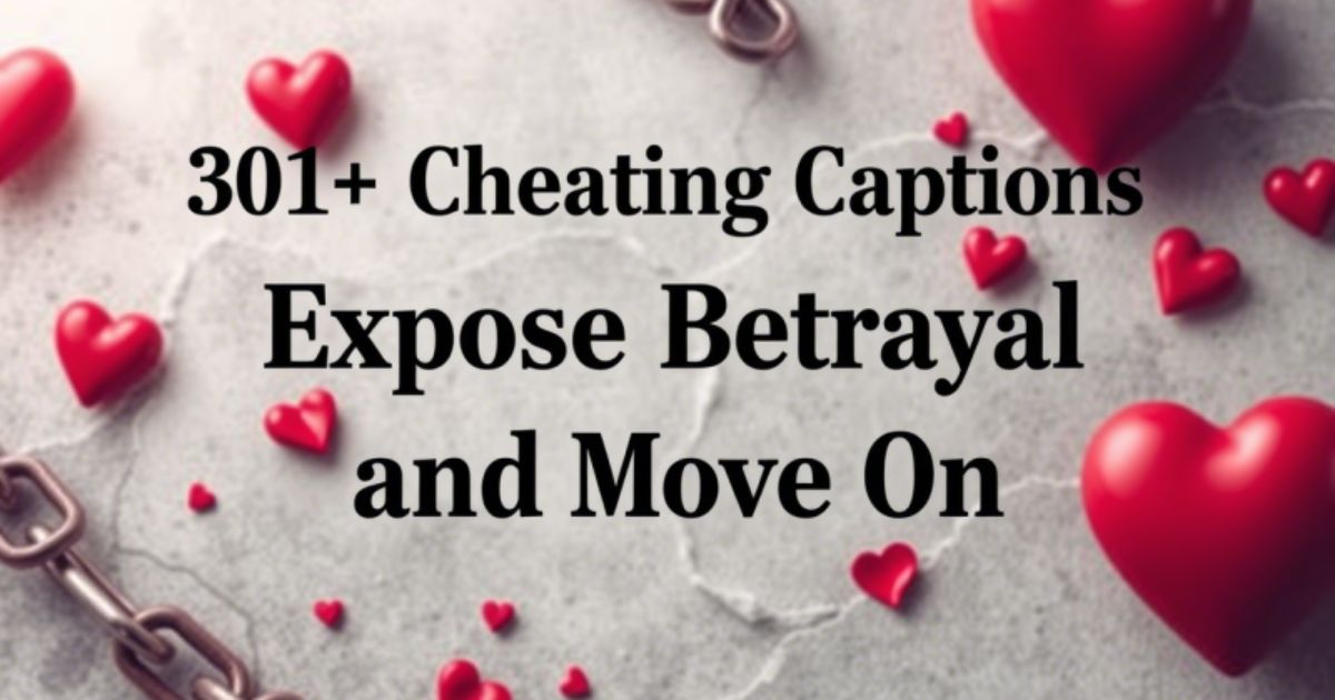 301+ Cheating Captions Expose Betrayal and Move On