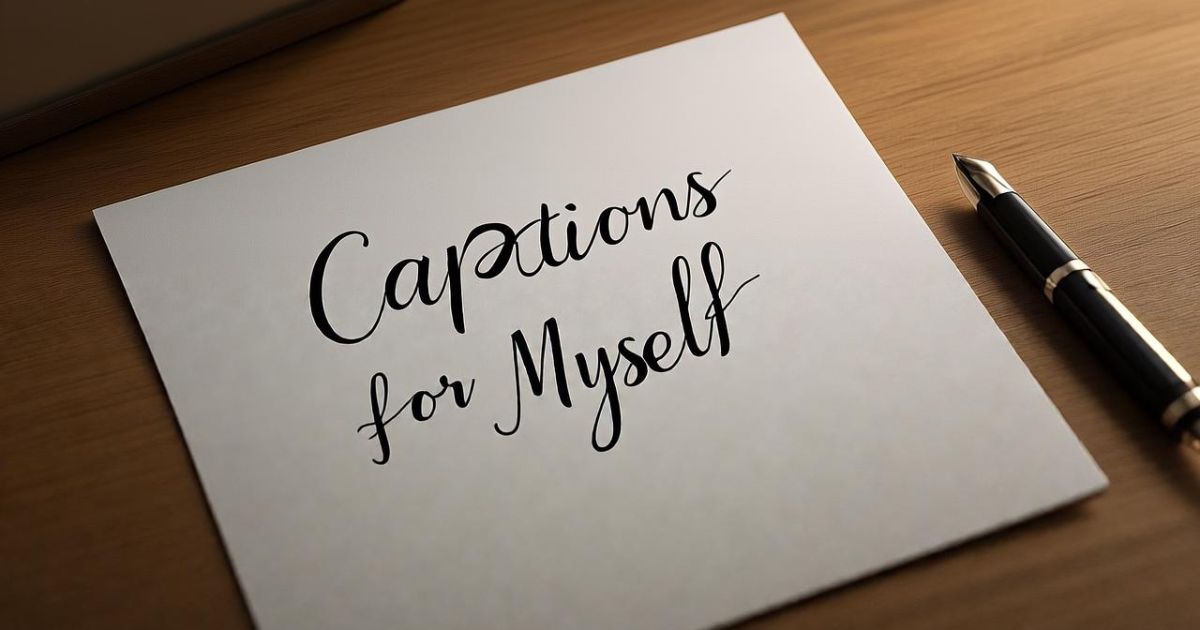 captions for myself