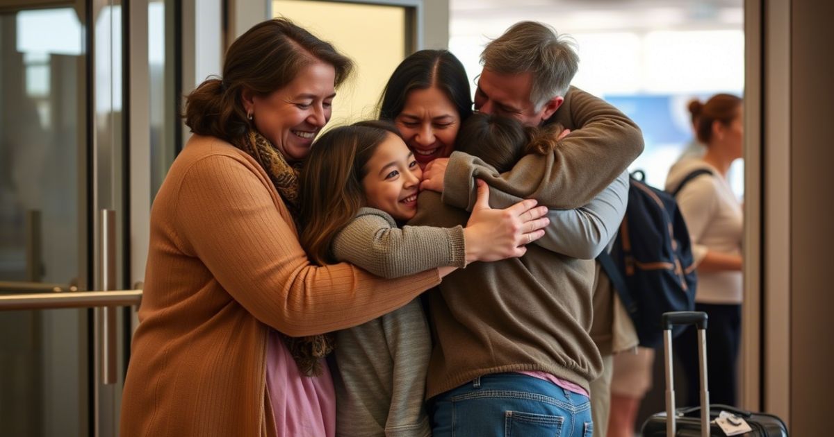 Captions for Reunited Families