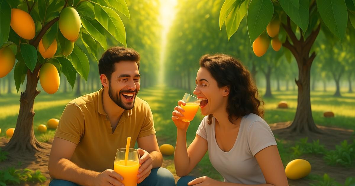 Mango Juice Captions