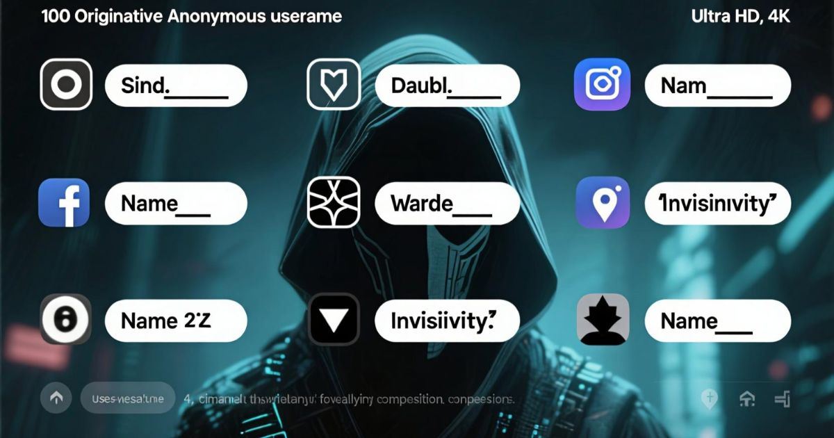 Anonymous Username Ideas