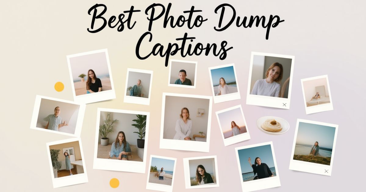 Best Photo Dump Captions