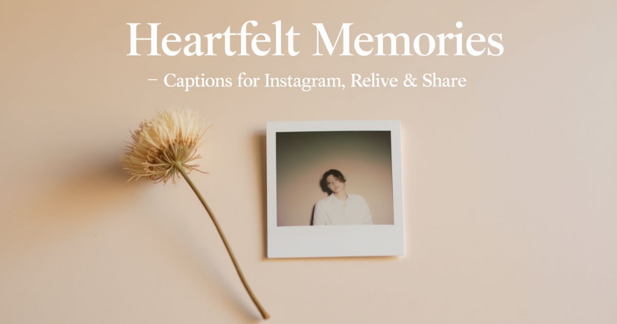 Captions for Memories