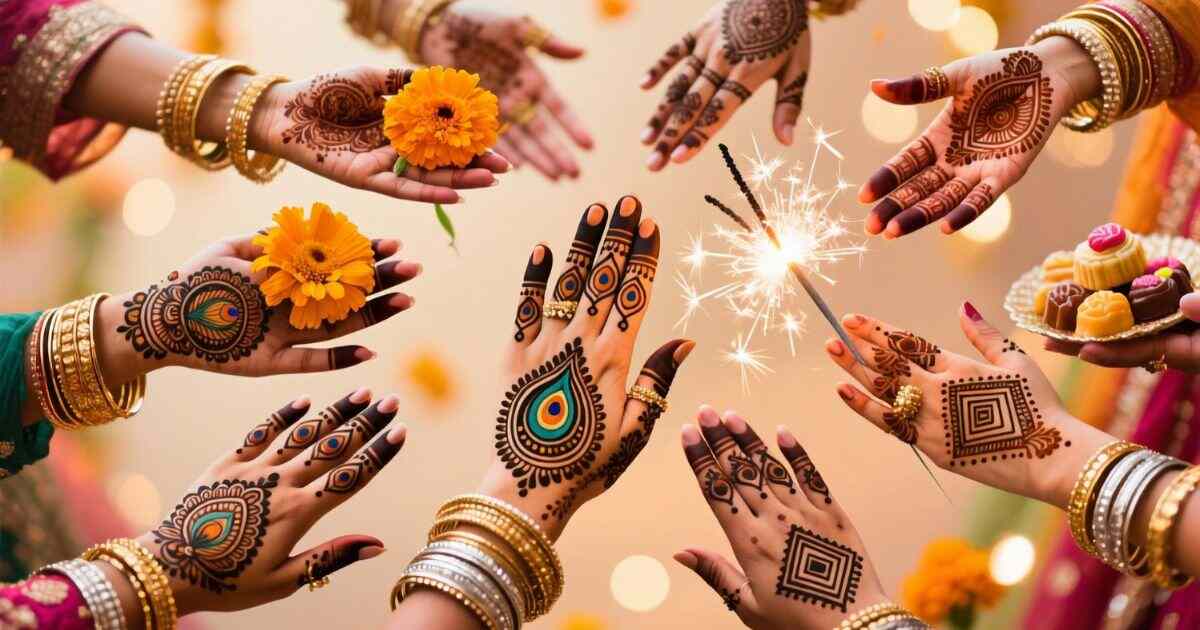 mehndi captions
