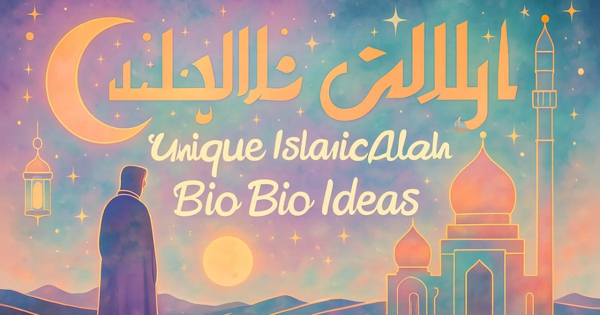 Unique Islamic Bio Ideas 