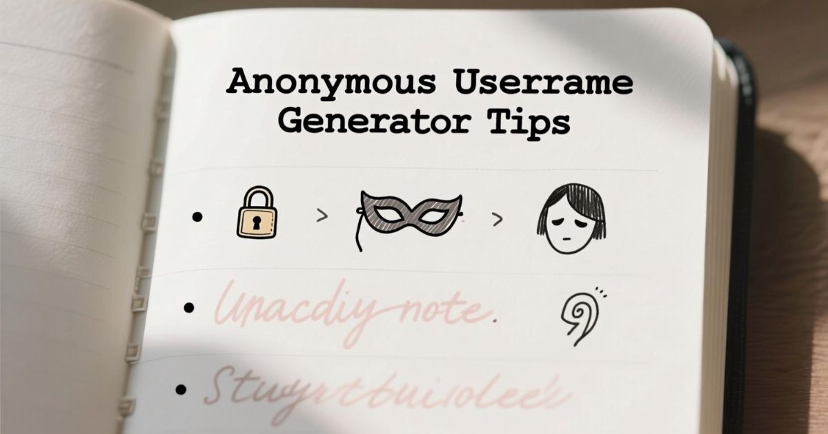Username Generator Tips