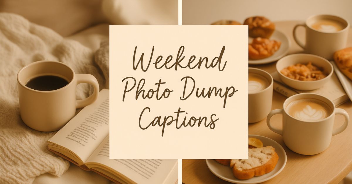  Weekend Photo Dump Captions