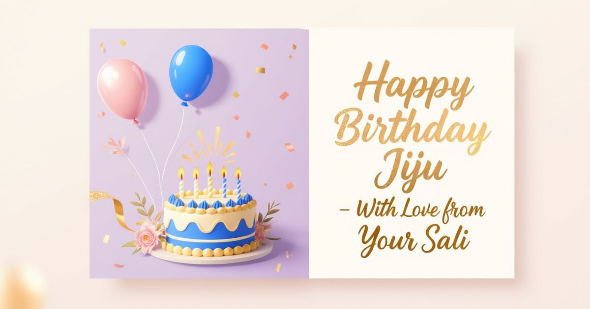 Birthday Wishes for Jiju from Sali