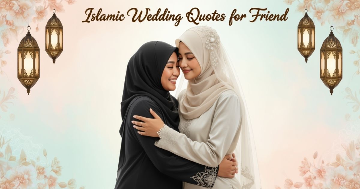 Islamic Wedding Quotes for Friend