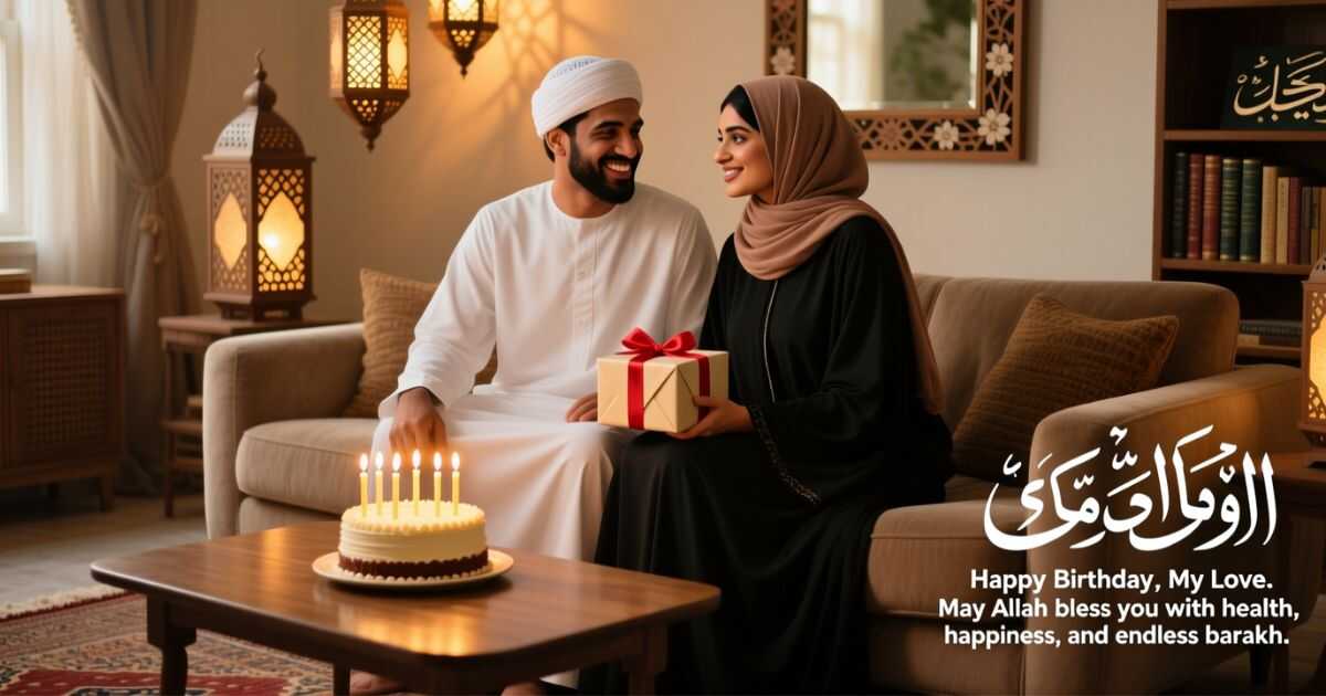 Muslim Birthday Messages for Husband from Wife