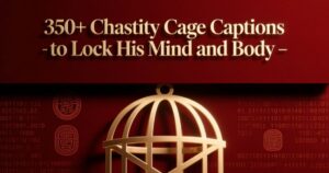 chastity cage captions