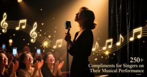 Compliments for Singers on Their Musical Performance