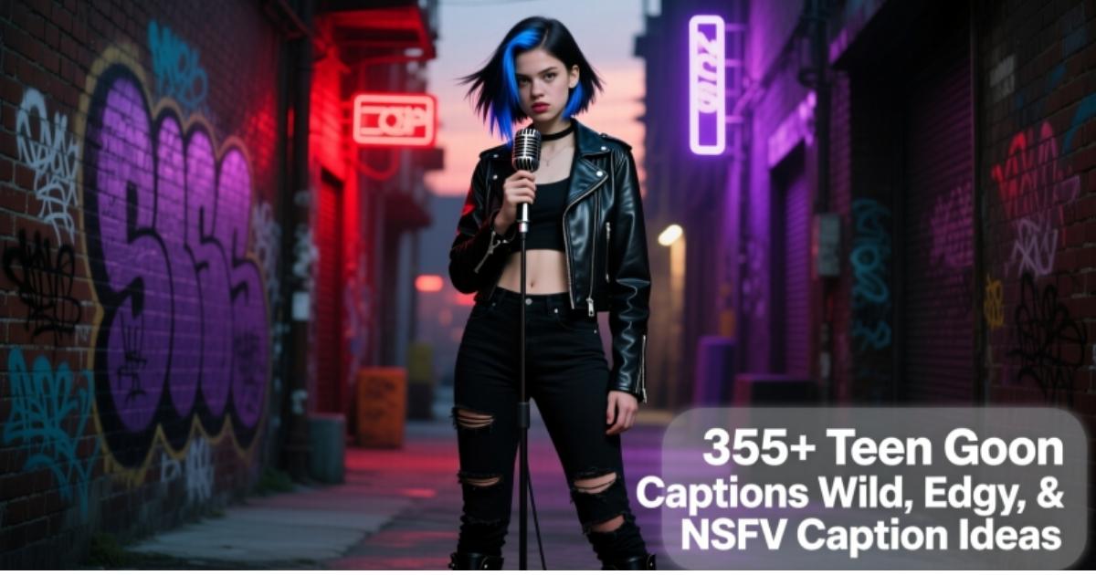 355+ Teen Goon Captions Wild, Edgy, & NSFW Caption Ideas